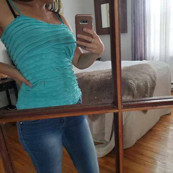 San Francisco turquoise tank top - Picture 1 of 3